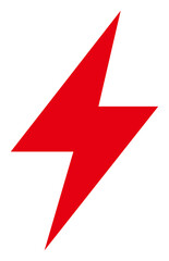 Electricity icon with flat style. Isolated vector electricity icon image, simple style.