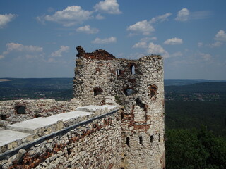wieża ruin starego zamku