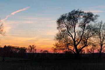 Fototapeta na wymiar Rural Sunset