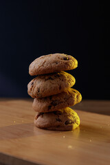 confectionery on the wooden board