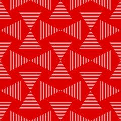 seamless geometric pattern of stripes and triangles, abstract background