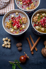 Traditional delicious Turkish dessert; Ashura (Asure)