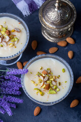 Traditional delicious Turkish Desserts; Keskul