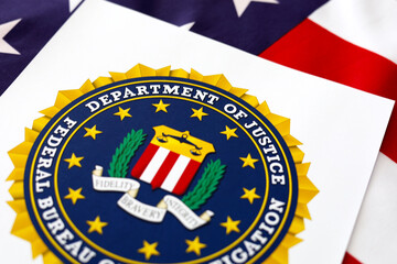 Logo Department of Justice Federal Bureau of Investigation - 461138832