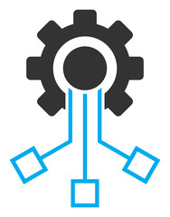 IoT component icon with flat style. Isolated vector IoT component icon illustrations, simple style.