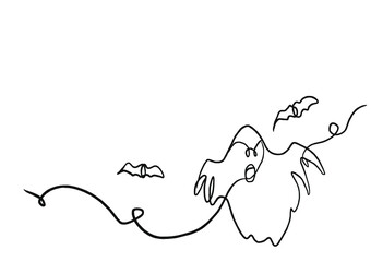 illustration of an ghost
