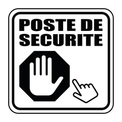 Logo poste de sécurité.