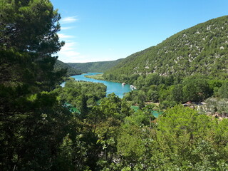 Fototapeta na wymiar Croatia - Plitvice Lakes, view on the lake