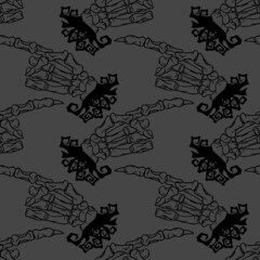 Halloween celebration seamless pattern