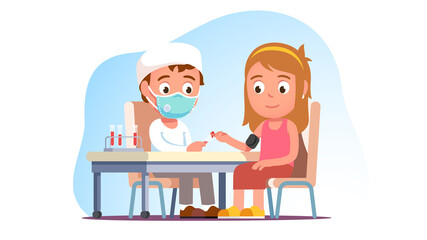 Hospital blood analysis, coronavirus antibody test