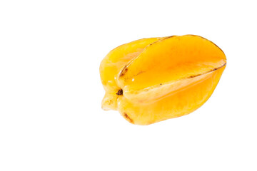 Averrhoa Carambolo - Star Fruit Or Carambola; Photo On White Background