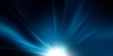 Fototapeta premium Abstract sunburst coloured in blue 