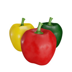 peppers of various colors