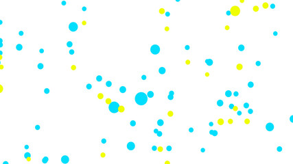 Colorful carbonic acid in white juice