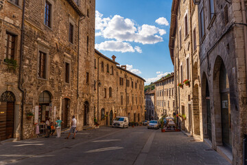 Fototapeta na wymiar Gubbio centro borgo