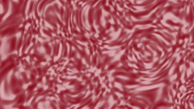 Pink red texture resembling moving tissue under the microscope. Organics texture. Red moving blobs. Abstract animation, motion graphics.