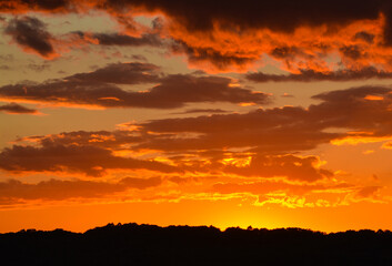 Beautiful colors of the Sunset, at Fenton National Recreational Area in Fenton, Kentucky 