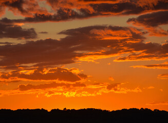 Beautiful colors of the Sunset, at Fenton National Recreational Area in Fenton, Kentucky 