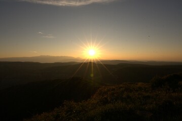 Sunrise in the mountains of Mesa Verde National Park, Colorado 