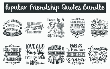 
Friendship day Quotes SVG Designs Bundle. Funny friendship quotes SVG cut files bundle, meaningful friendship quotes t shirt designs bundle, Quotes about best friend, friendship caption quotes