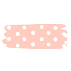 polka dot on pink washi tape