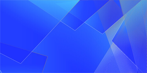 Abstract Blue Background With Triangles