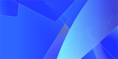 Abstract Blue Background With Triangles