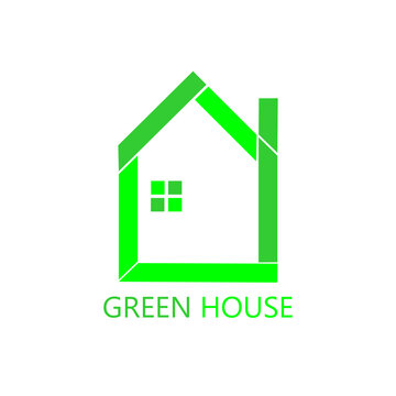 green house logo mascot template