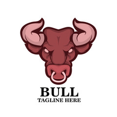 bull logo mascot template