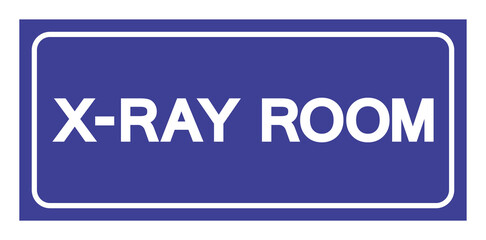 X-Ray Room Symbol Sign, Vector Illustration, Isolate On White Background Label. EPS10