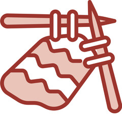 knitting one color icon