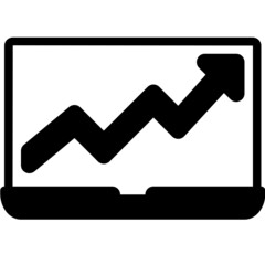 laptop solid line icon