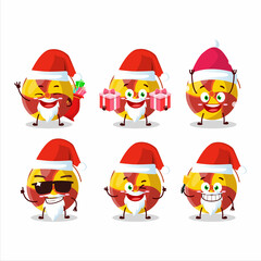 Santa Claus emoticons with ground spinners fireworks cartoon character