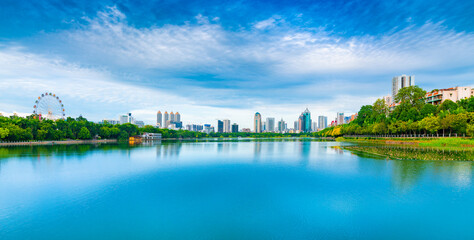 Fototapeta premium Nanhu Park, Nanning City, Guangxi