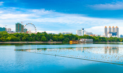 Fototapeta premium Nanhu Park, Nanning City, Guangxi