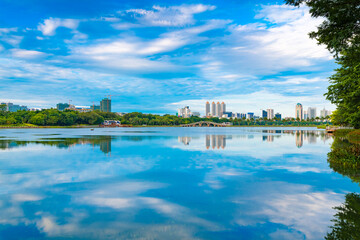 Fototapeta premium Nanhu Park, Nanning City, Guangxi