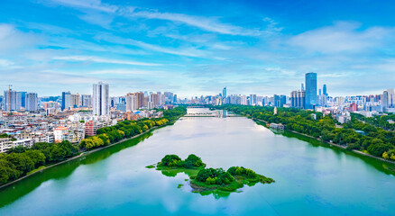 Fototapeta premium Nanhu Park, Nanning City, Guangxi