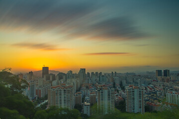 Fototapeta na wymiar Panoramic skyline of Quanzhou, China.