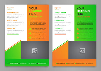 Obraz premium Corporate Business Flyer Design, Brochure Design Template, A4 size flyer template, cover book design, magazine design, leaflet template