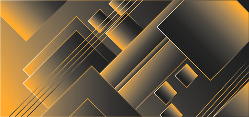 Abstract Gold Background With Squares