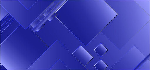 Abstract Blue Background With Squares