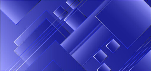 Abstract Blue Background With Squares
