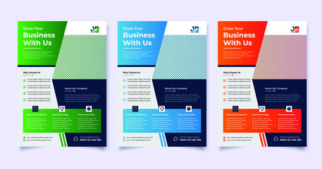 Modern and creative Business a4 flyer template