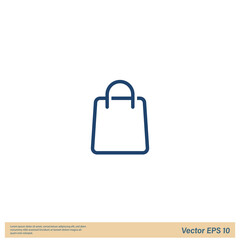 paper bag icon shopping symbol