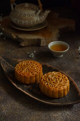 moon cake of chinese lunar month festival 