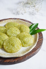 traditional cake named kue cucur in a plate 