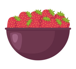 bowl with strawberries