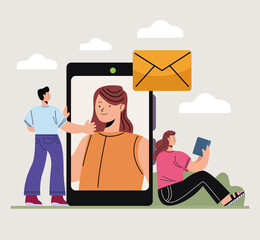 innovative persons and smartphone