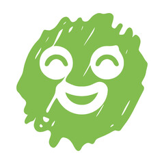 Happy smiley face doodle icon