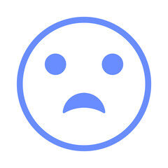 Sad smiley face icon